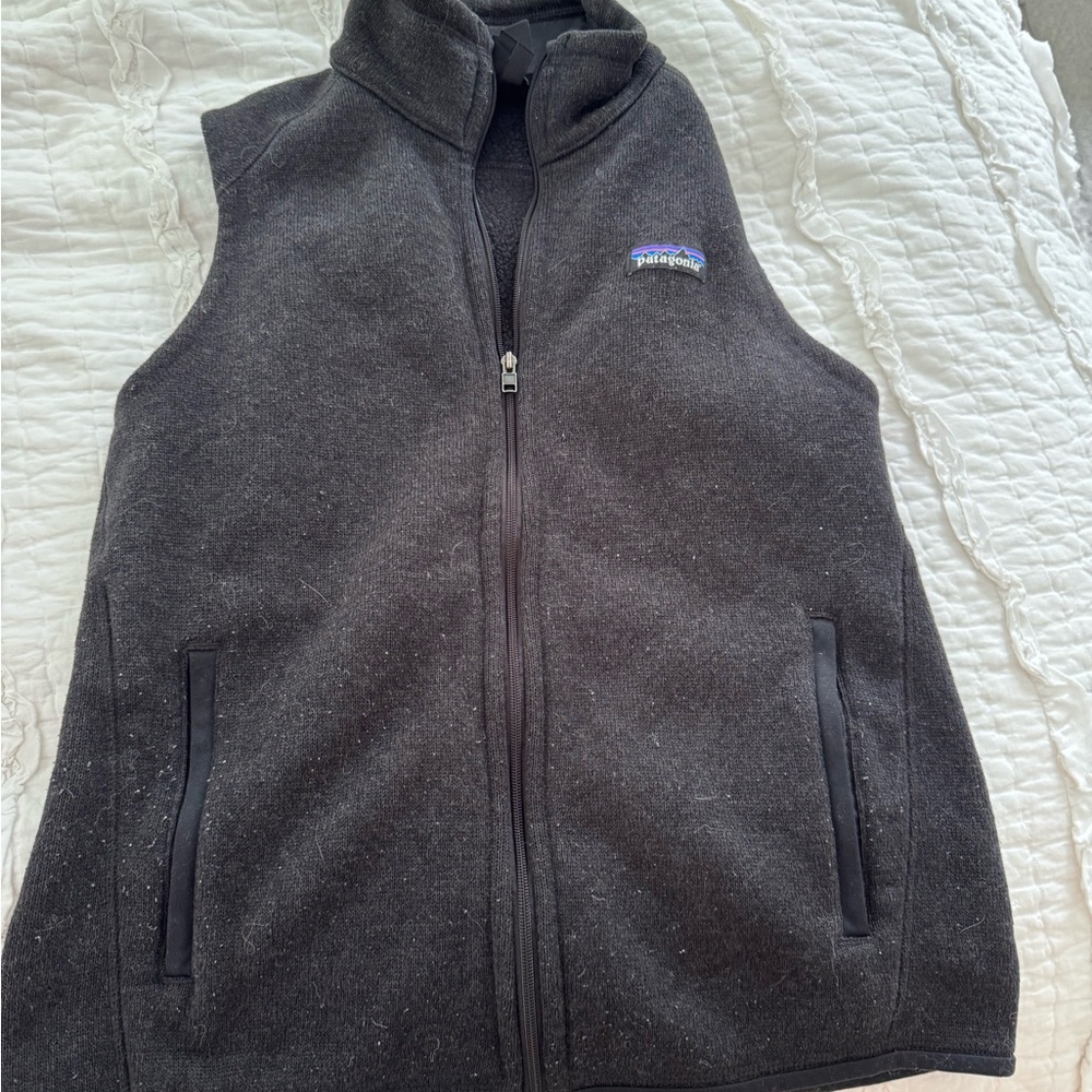 Patagonia Charcoal Gray Full-Zip Fleece Jacket